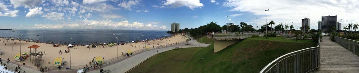 Panorama da Praia da Ponta Negra em Manaus - AM.