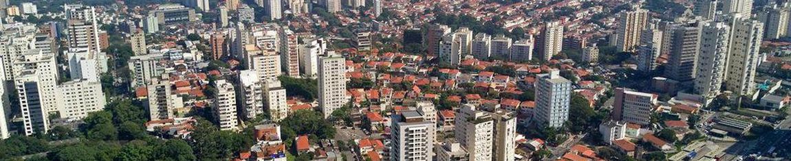 Vista panorâmica do bairro Vila Madalena na cidade de São Paulo - SP. 