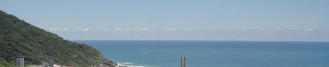 Vista do Mirante da Praia Brava em Florianópolis - SC.