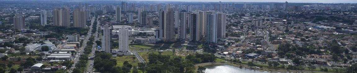 Vista aérea do Parque das Nações Indígenas em Campo Grande - MS.