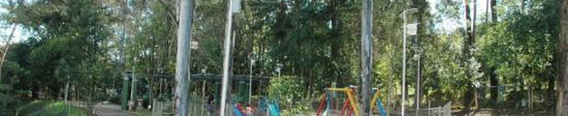 Área de lazer e parque infantil no Ecoparque de Chapecó - SC.