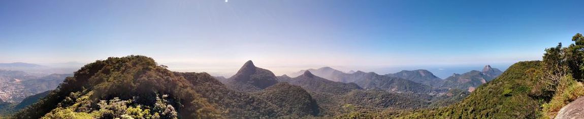 Vista panorâmica do Parque Nacional da Tijuca do Rio de Janeiro - RJ. 