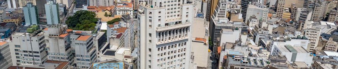 Vista de cima do Edifício Altino Arantes, mais conhecido como Farol Santander em São Paulo - SP. 