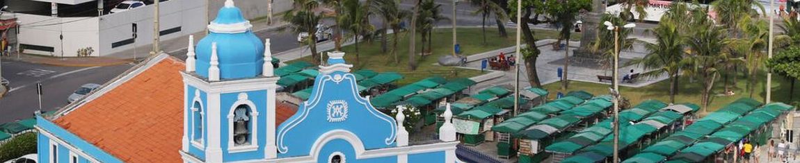Pracinha da Boa Viagem vista de cima em Recife - PE.
