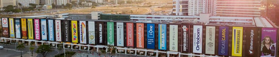 Vista panorâmica do Shopping Conjunto Nacional em Brasília - DF.