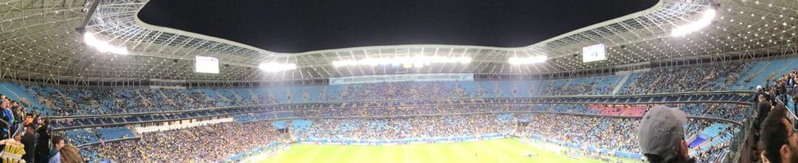 Panorama da Arena do Grêmio durante partida entre Brasil e Equador em Porto Alegre - RS.
